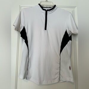 Burberry Golf - short sleeved quarter zip size M